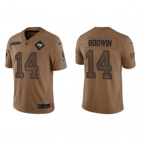 Men's Tampa Bay Buccaneers Chris Godwin Brown 2023 NFL Salute To Service Limited Jersey