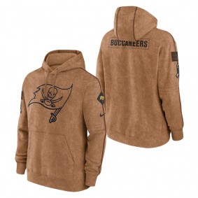 Men's Tampa Bay Buccaneers Brown 2023 NFL Salute To Service Club Pullover Hoodie