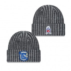 Men's Indianapolis Colts Black 2023 NFL Salute To Service Cuffed Knit Hat