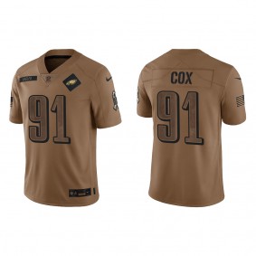 Men's Philadelphia Eagles Fletcher Cox Brown 2023 NFL Salute To Service Limited Jersey