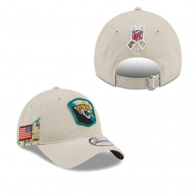 Men's Jacksonville Jaguars Stone 2023 NFL Salute To Service 9TWENTY Adjustable Hat