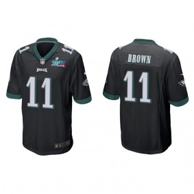 A.J. Brown Men's Philadelphia Eagles Super Bowl LVII Black Game Jersey