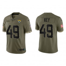 Arden Key Jacksonville Jaguars Olive 2022 Salute To Service Limited Jersey