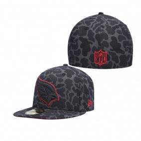 Men's Arizona Cardinals Black Amoeba Camo 59FIFTY Fitted Hat