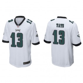 Men's Philadelphia Eagles Auden Tate White Game Jersey