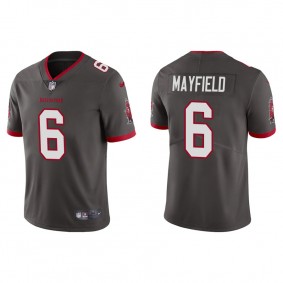 Men's Tampa Bay Buccaneers Baker Mayfield Pewter Vapor Limited Jersey