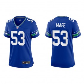 Boye Mafe Women Seattle Seahawks Royal Throwback Game Jersey