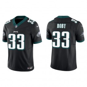 Men's Bradley Roby Eagles Black Vapor F.U.S.E. Limited Jersey