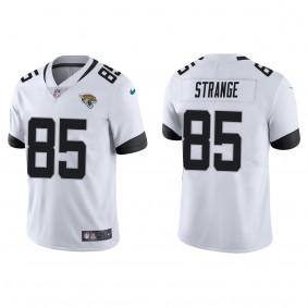 Men's Jacksonville Jaguars Brenton Strange White 2023 NFL Draft Vapor Limited Jersey