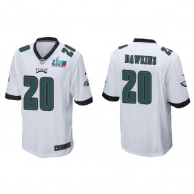 Brian Dawkins Men's Philadelphia Eagles Super Bowl LVII White Game Jersey