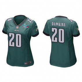 Brian Dawkins Women's Philadelphia Eagles Super Bowl LVII Green Game Jersey