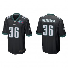 Brian Westbrook Men's Philadelphia Eagles Super Bowl LVII Black Game Jersey