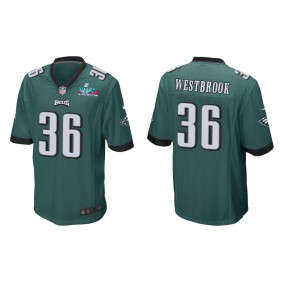 Brian Westbrook Men's Philadelphia Eagles Super Bowl LVII Midnight Green Game Jersey