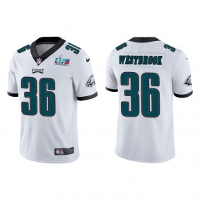 Brian Westbrook Men's Philadelphia Eagles Super Bowl LVII White Vapor Limited Jersey