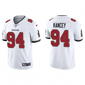 Men's Tampa Bay Buccaneers Calijah Kancey White 2023 NFL Draft Vapor Limited Jersey