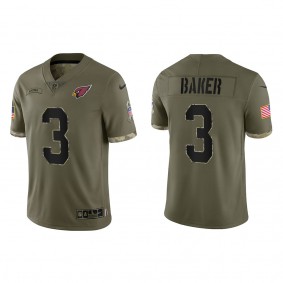 Budda Baker Arizona Cardinals Olive 2022 Salute To Service Limited Jersey