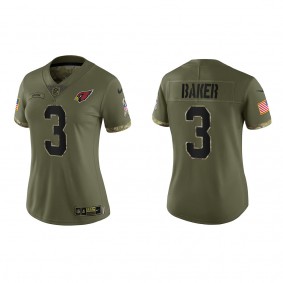 Budda Baker Women's Arizona Cardinals Olive 2022 Salute To Service Limited Jersey