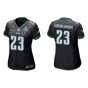 C.J. Gardner-Johnson Women's Philadelphia Eagles Super Bowl LVII Black Game Jersey