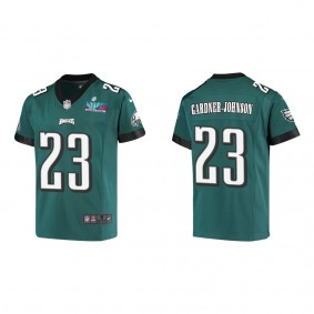 C.J. Gardner-Johnson Youth Philadelphia Eagles Super Bowl LVII Midnight Green Game Jersey