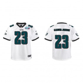 C.J. Gardner-Johnson Youth Philadelphia Eagles Super Bowl LVII White Game Jersey