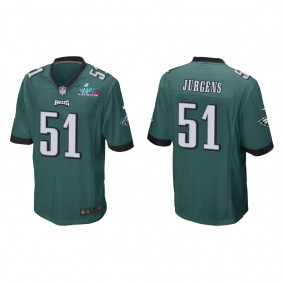 Cam Jurgens Men's Philadelphia Eagles Super Bowl LVII Midnight Green Game Jersey