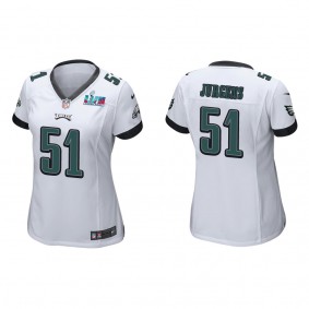 Cam Jurgens Women's Philadelphia Eagles Super Bowl LVII White Game Jersey