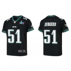 Cam Jurgens Youth Philadelphia Eagles Super Bowl LVII Black Game Jersey