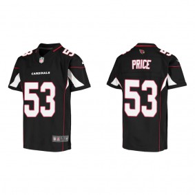 Youth Arizona Cardinals Billy Price Black Game Jersey