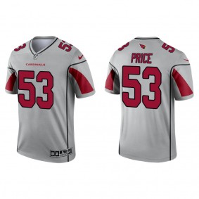 Men's Arizona Cardinals Billy Price Silver Inverted Legend Jersey