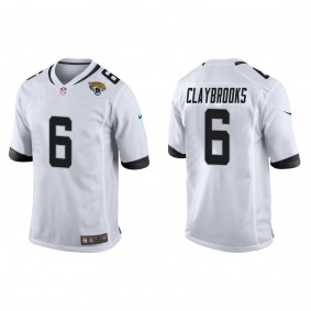 Men's Jacksonville Jaguars Chris Claybrooks White Game Jersey