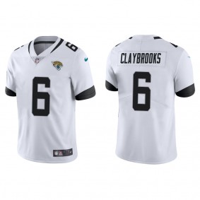 Men's Jacksonville Jaguars Chris Claybrooks White Vapor Limited Jersey