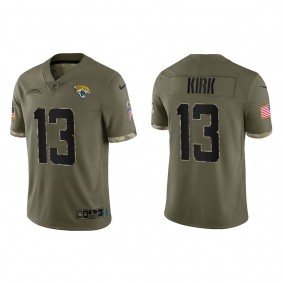 Christian Kirk Jacksonville Jaguars Olive 2022 Salute To Service Limited Jersey