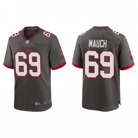 Men's Tampa Bay Buccaneers Cody Mauch Pewter 2023 NFL Draft Alternate Game Jersey