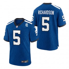 Men's Indianapolis Colts Anthony Richardson Royal Indiana Nights Alternate Game Jersey