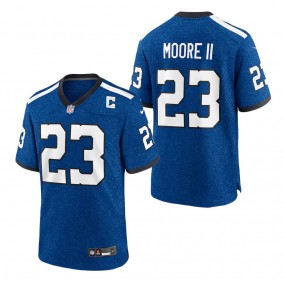 Men's Indianapolis Colts Kenny Moore II Royal Indiana Nights Alternate Game Jersey