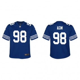 Youth Indianapolis Colts McTelvin Agim Royal Alternate Game Jersey