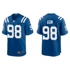 Men's Indianapolis Colts McTelvin Agim Royal Game Jersey