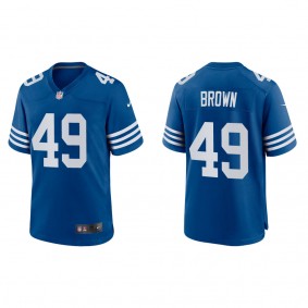 Men's Indianapolis Colts Pharaoh Brown Royal Alternate Game Jersey