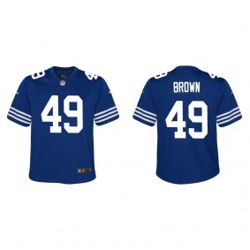 Youth Indianapolis Colts Pharaoh Brown Royal Alternate Game Jersey