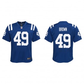 Youth Indianapolis Colts Pharaoh Brown Royal Game Jersey