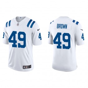 Men's Indianapolis Colts Pharaoh Brown White Vapor Limited Jersey