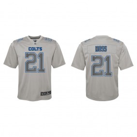 Youth Indianapolis Colts Zack Moss Gray Atmosphere Fashion Game Jersey