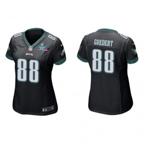 Dallas Goedert Women's Philadelphia Eagles Super Bowl LVII Black Game Jersey