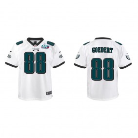 Dallas Goedert Youth Philadelphia Eagles Super Bowl LVII White Game Jersey