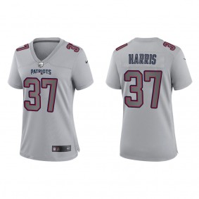 Damien Harris Women's New England Patriots Gray Atmosphere Fashion Game Jersey