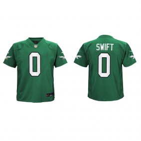 D'Andre Swift Youth Philadelphia Eagles Kelly Green Alternate Game Jersey