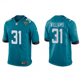 Men's Darious Williams Jacksonville Jaguars Teal Game Jersey