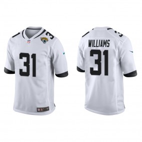 Men's Darious Williams Jacksonville Jaguars White Game Jersey