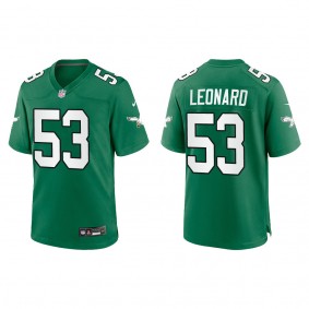 Men's Philadelphia Eagles Darius Leonard Kelly Green Alternate Game Jersey