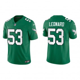 Men's Philadelphia Eagles Darius Leonard Kelly Green Alternate Limited Jersey